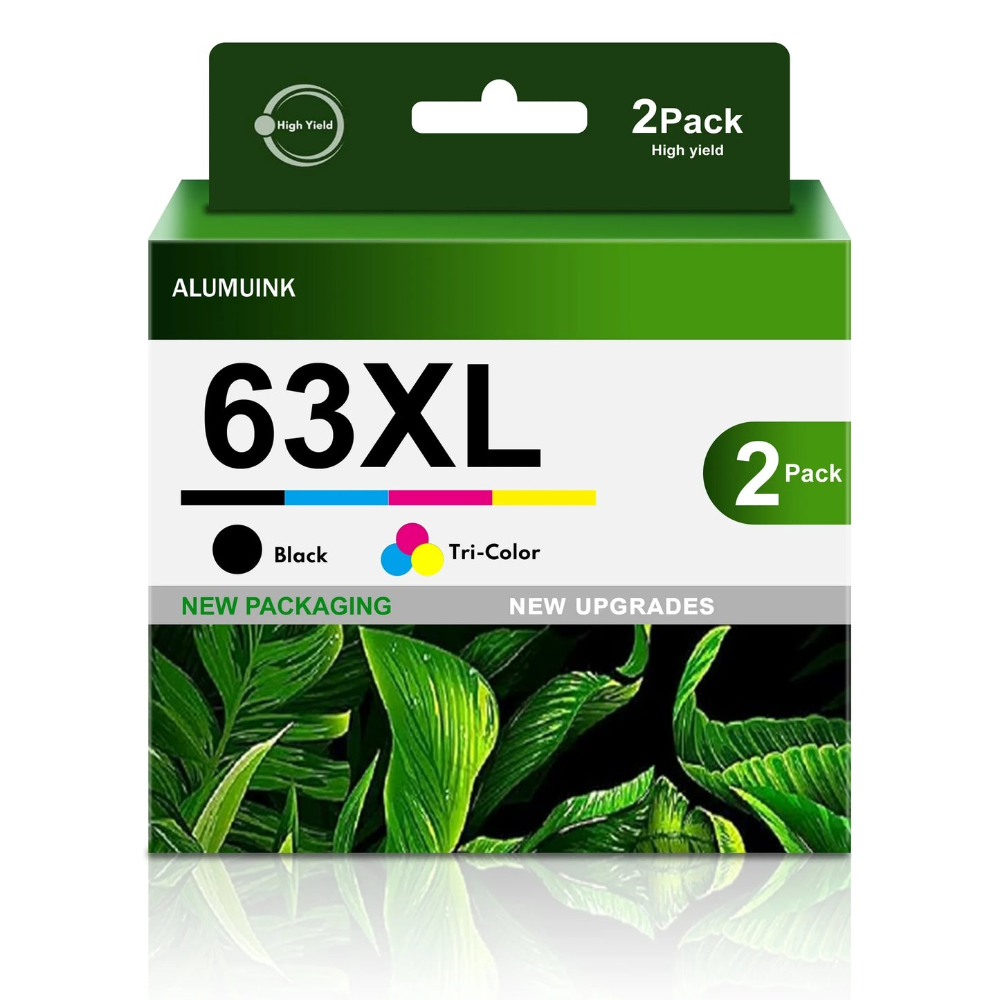 63 Ink 63XL Ink Cartridge Black&Tricolor Replacement for HP 63XL Ink Cartridge for Envy 4520 4512 OfficeJet 3830 5258 DeskJet 1112 Printer