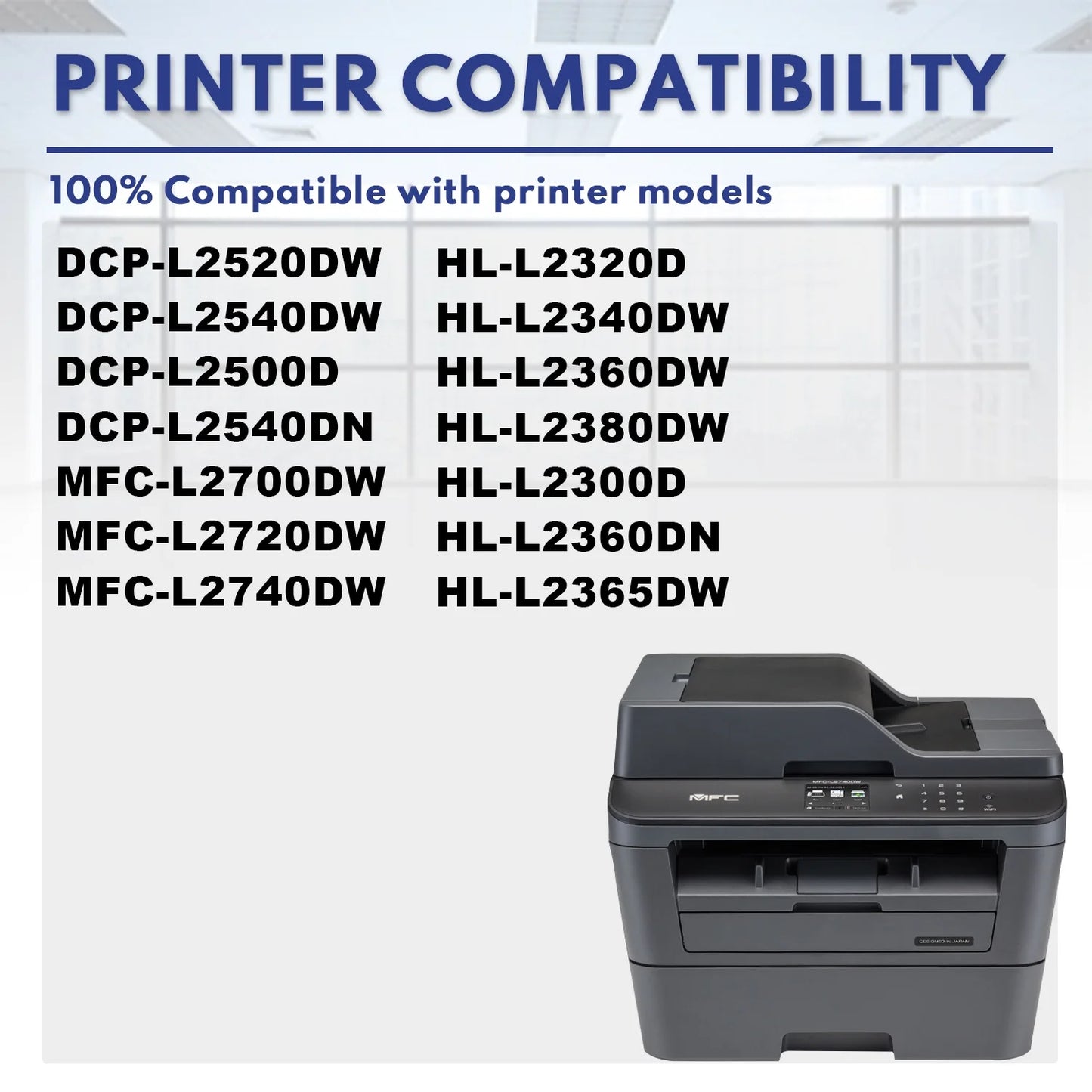 DR 630 DR-630 DR630 Drum Unit Replacement for Brother DR 630 Black Compatible with DCP-L2520DW DCP-L2540DW Printer.